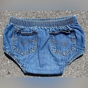 Vtg 80s Levi’s Orange Tab Denim Diaper Cover (M) Canada RED TAG Archive